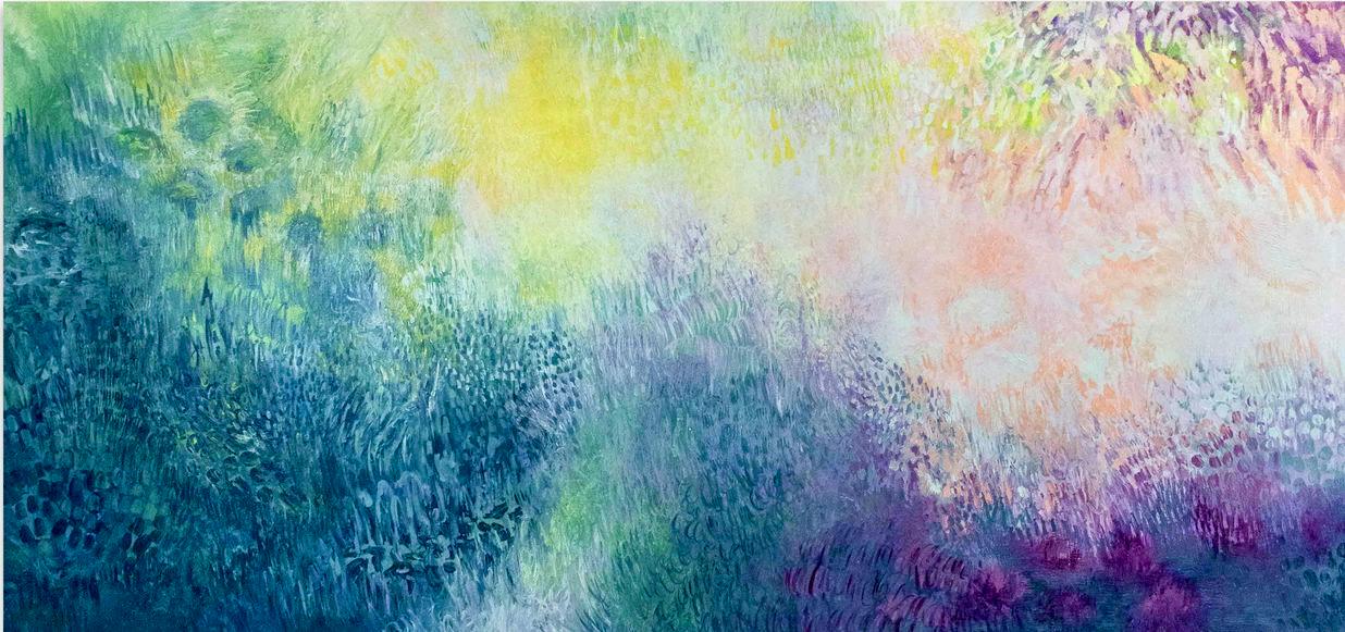 Innerworkings of Dawn, Acrylic on Canvas, 2026, 133 x 284 cm