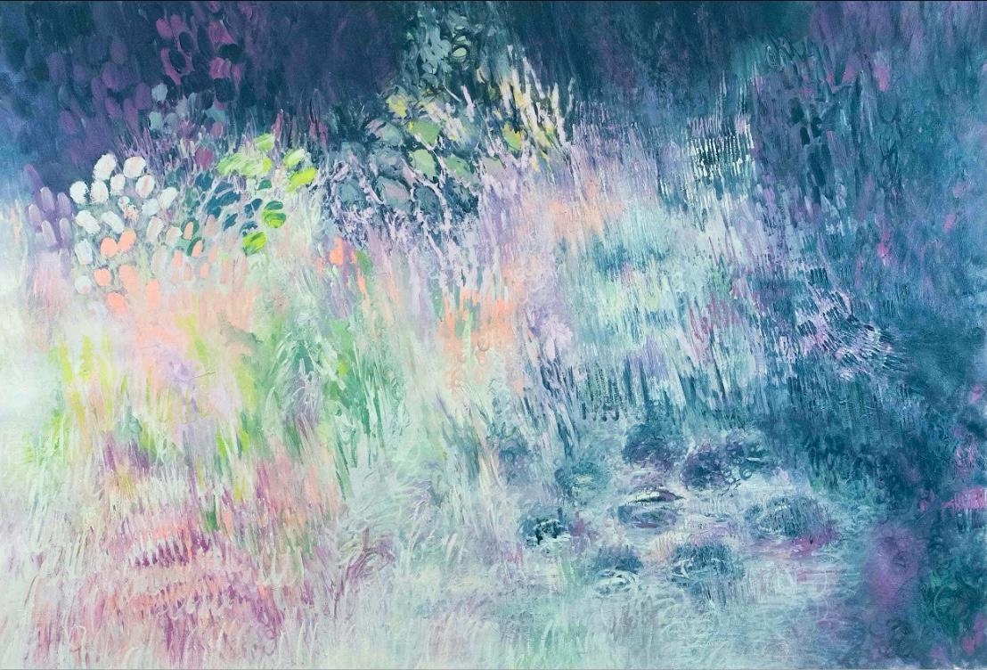 Pond ll, Acrylic on Canvas, 2026, 102 x 152 cm