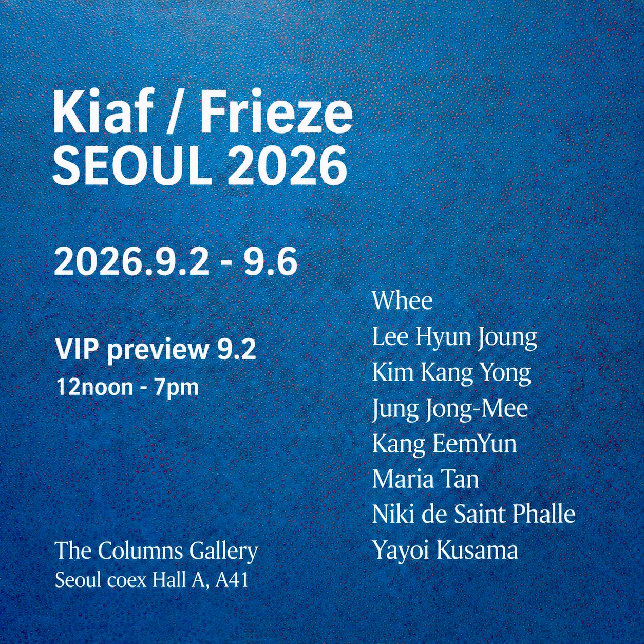 The Columns Galley Upcoming Exhibition