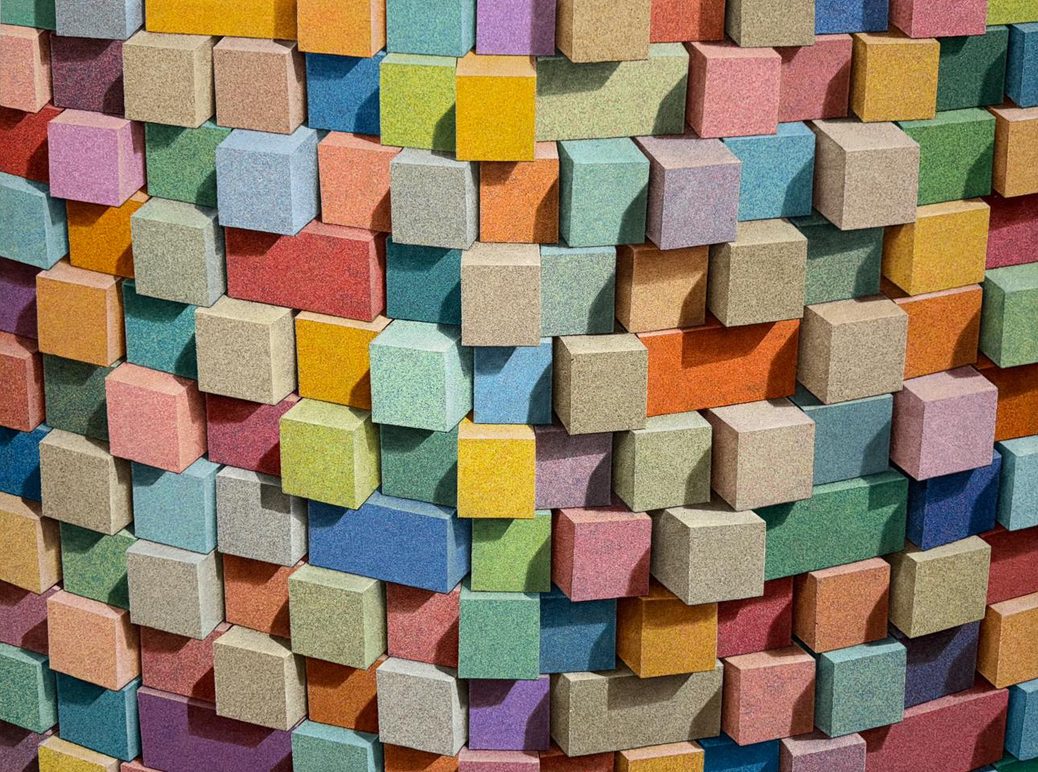 Reality + Image, 2026, 166 x 125 cm, Oil, sand and ground stone on board